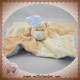 DOU KIDOU SOS DOUDOU HIPPOPOTAME OURS PLAT BEIGE BONNET BLEU COEUR