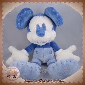 DISNEY SOS DOUDOU MICKEY BLEU FONCE ET CLAIR PASTEL