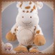 GIFI SOS DOUDOU VACHE GIRAFE BLANCHE TACHETE MARRON