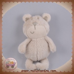 SOS DOUDOU OURS ECRU BEIGE CLAIR NEZ