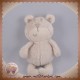 SOS DOUDOU OURS ECRU BEIGE CLAIR NEZ