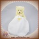 BABYNAT BABY NAT SOS DOUDOU OURS JAUNE MOUCHOIR ETIQ MARRON