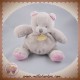 DOUDOU ET COMPAGNIE SOS OURS GRIS ROSE