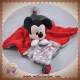 DISNEY SOS DOUDOU MICKEY MOUSE PLAT ROUGE NOIR NUAGE GRIS