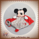 DISNEY SOS DOUDOU MICKEY MOUSE PLAT ROUGE NOIR NUAGE GRIS