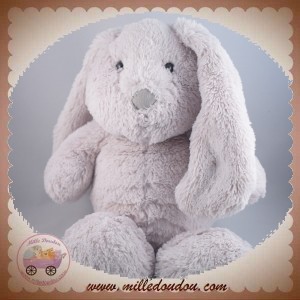 MAISONS DU MONDE SOS DOUDOU LAPIN GRIS BOUCLETTE