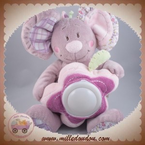 NOUKIE'S SOS DOUDOU KOALA MAUVE ROSE FLEUR VEILLEUSE