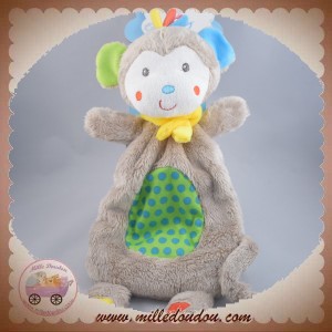 Doudou Dumbo Lumineux Phosphorescent Mouchoir Vert Nicotoy 587