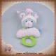 GIPSY SOS DOUDOU SOURIS GRISE ROSE DENTITION VERT