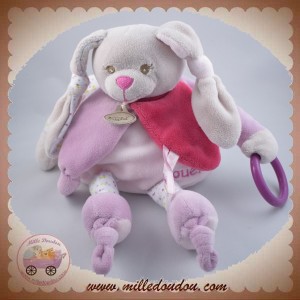 BABYNAT BABY NAT SOS DOUDOU LAPIN DIABLOTINE ROSE POUET POUET