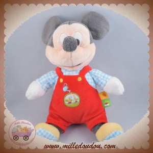 DISNEY NICOTOY SOS DOUDOU MICKEY SALOPETTE ROUGE JARDINIER ARROSOIR 20 CM