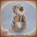 HISTOIRE D'OURS SOS DOUDOU MARMOTTE MARRON NOIR CHINE HO2129