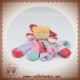 DOUDOU ET COMPAGNIE SOS DOUDOU FILLE FEE DEMOISELLES PLATE PETALES ROSE VIOLET VERT DC2390