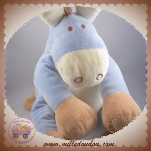 NOUKIE'S SOS DOUDOU ANE BLEU ET ECRU PACO 40 CM