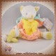 DOUDOU ET COMPAGNIE SOS CHAT CITRON MARIONNETTE JAUNE ORANGE CUEILLETTE