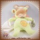 BABYNAT SOS DOUDOU POUPEE FILLE DEGUISE EN SOURIS OURS VERT MOUCHOIR