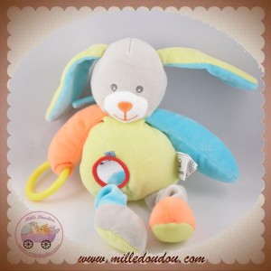 SUPER U SOS DOUDOU LAPIN GRIS VERT BLEU ORANGE EVEIL SUPER U SOS DOUDOU LAPIN GRIS VERT BLEU ORANGE EVEIL