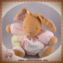 KALOO SOS DOUDOU LAPIN LIBERTY ROSE PATCHWORK FLEUR