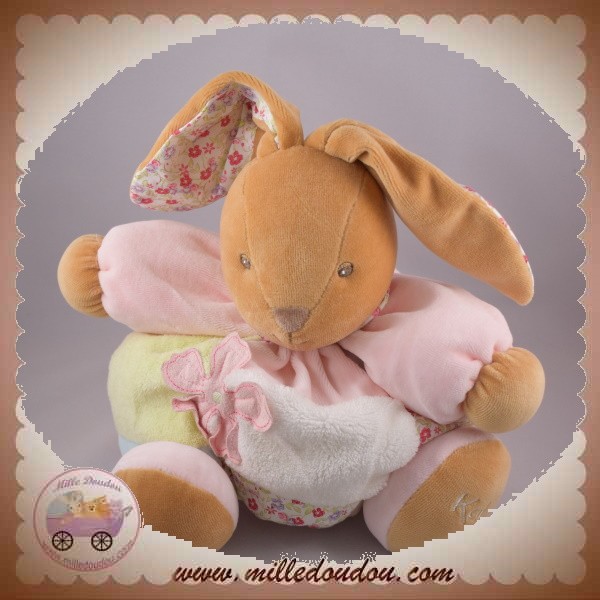 KALOO SOS DOUDOU LAPIN LIBERTY ROSE PATCHWORK FLEUR - Boutique pour  retrouver Doudou !!!