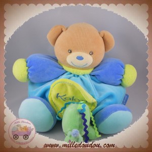 KALOO SOS DOUDOU OURS BOULE BLEU POCHE JAUNE MOUTON VERT POUET POUET