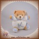 KALOO SOS DOUDOU OURS BOULE BLANC ACCROCHE TETINE 11 CM