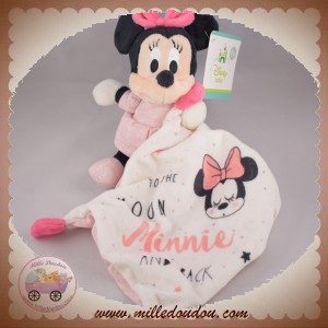 DISNEY NICOTOY SOS DOUDOU MINNIE ROBE ROSE MOUCHOIR MOON