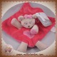 KIMBALOO SOS DOUDOU OURS PLAT ROSE COEUR VIOLET