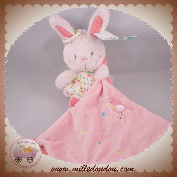  spécialiste en sos doudou Mots d'Enfants lapin blanc robe rose