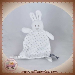 ORCHESTRA SOS DOUDOU LAPIN PLAT BLANC ETOILE GRIS