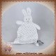 ORCHESTRA SOS DOUDOU LAPIN PLAT BLANC ETOILE GRIS