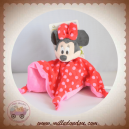 DISNEY SOS DOUDOU MINNIE PLAT ROUGE ROSE POINT MOUCHOIR