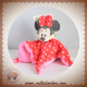 DISNEY SOS DOUDOU MINNIE PLAT ROUGE ROSE POINT MOUCHOIR