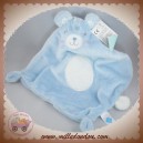 TEX SOS DOUDOU LAPIN BLEU PLAT LOSANGE ROND BLANC