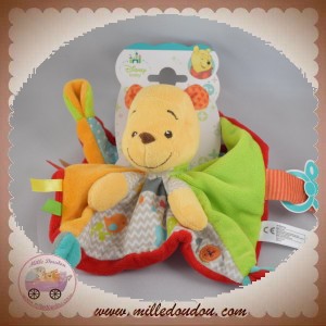 DISNEY SOS DOUDOU WINNIE L'OURSON PLAT VERT ROUGE POOH