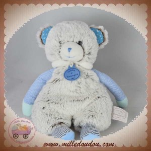 DOUDOU ET COMPAGNIE SOS OURS FOURRURE GRIS CHINE LES CHOUPIDOUX DC2762