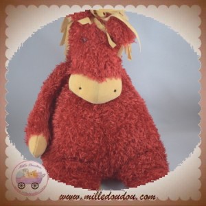 SIGIKID SOS DOUDOU CHEVAL ROUGE CRINIERE BEIGE