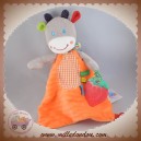 LOGITOYS OUATOO BABY SOS DOUDOU GIRAFE GRISE PLAT ORANGE FRAISE NICOTOY