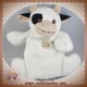 HISTOIRE D'OURS SOS DOUDOU VACHE MARIONNETTE BLANC NOIR POCHE UNI