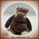 HISTOIRE D'OURS SOS DOUDOU HIPPOPOTAME TAUPE 25 CM