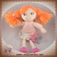 BOUT'CHOU MONOPRIX DOUDOU POUPEE CHIFFON ORANGE ROBE ROSE FLEUR VERT NICOTOY