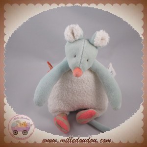 MOULIN ROTY SOS DOUDOU SOURIS BLEU BLANCHE BISCOTTE POMPON HOCHET