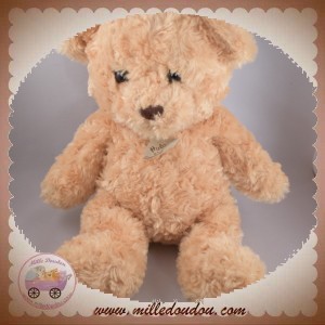 HISTOIRE D'OURS DOUDOU OURS MARRON POIL CALIN OURS HO1438