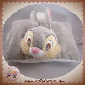 DISNEY SOS DOUDOU LAPIN PAN PAN GRIS BLANC COUSSIN