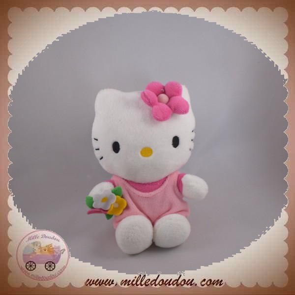 Peluche Hello Kitty rose et blanche Jemini, Hello Kitty - Sanrio