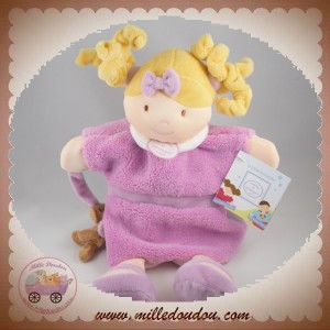 SOS DOUDOU ET COMPAGNIE POUPEE FILLE ROSE MELLE ROSE DC2353 MARIONNETTE