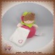 DOUDOU ET COMPAGNIE MELLE DOUILLETTE ROSE MOUCHOIR FRAMBOISE DC2540