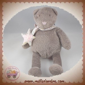 DIMPEL SOS DOUDOU OURS GRIS LOIC ETOILE