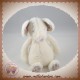 JELLYCAT SOS DOUDOU SOURIS POIL BLANC OREILLES FLEURS