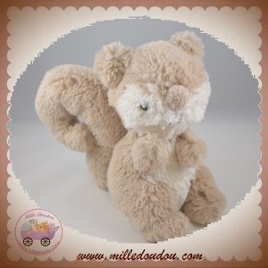 GRAIN DE BLE SOS DOUDOU ECUREUIL BEIGE BLANC ETOILE ROUGE GRAIN DE BLE SOS DOUDOU ECUREUIL BEIGE BLANC ETOILE ROUGE