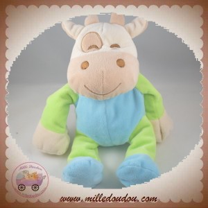 SOS DOUDOU GIRAFE VACHE BLEU ET VERT